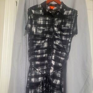 Button-down Shirt Mini Dress